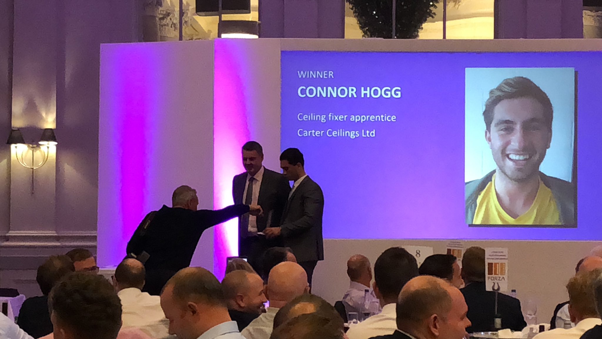 FIS Awards Scottish Apprentice of the Year for 2019 is awarded to Connor Hogg